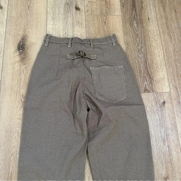 Sandrine Rose x Free People Houndstooth Button Trouser Dress Pant Size 24 NWT - Picture 11 of 12
